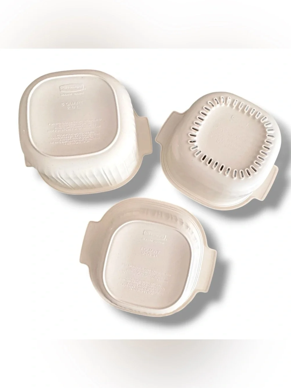 Vintage Rubbermaid Microwave Cookware Set 3pc